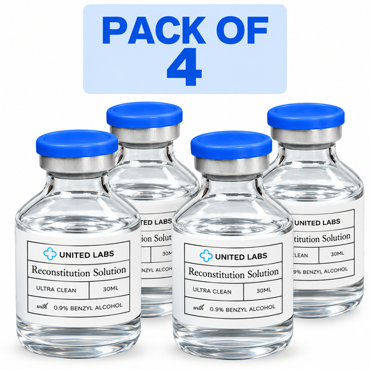 30ml United Labs Recon Solution (0.9% BA Water) – Pack of 4 Glass Vials | Made in USA